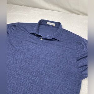Peter Millar Men’s Featherweight Golf Polo Dark Blue Size Xl